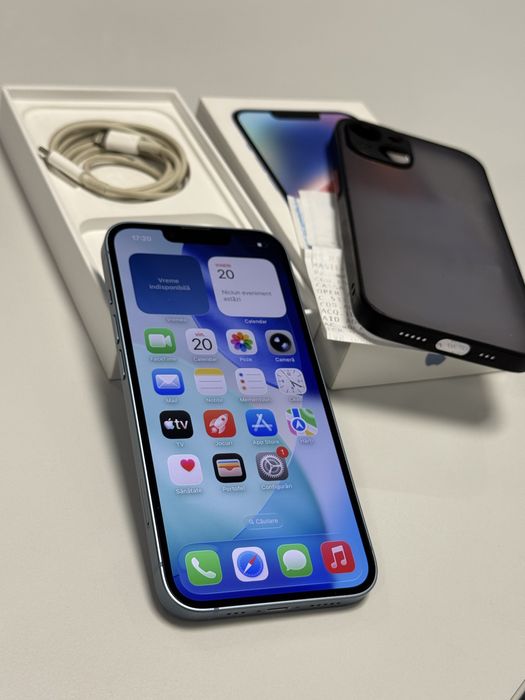 Iphone 14 128GB Blue, Liber de retea, Perfect functional