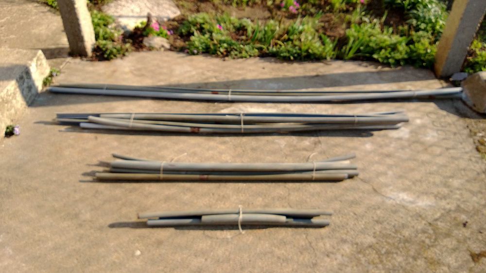 PVC полутръби за оранжерия и клипси /щипки/