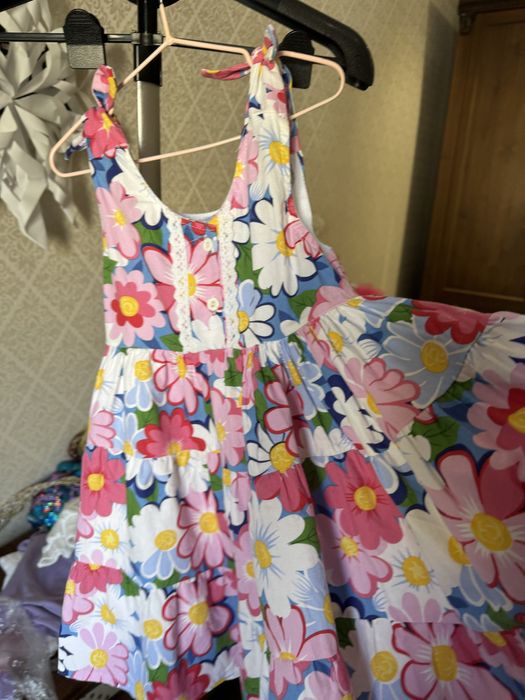 Платье- сарафан для левочки 5-6 лет