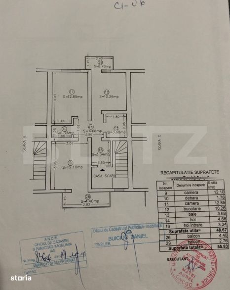 Apartament 2 camere, 56 m2, zona Visan