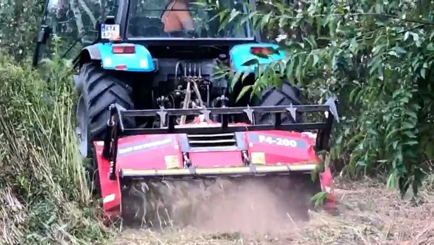 tocator forestier la tractor 150 cp, cu dinti widia