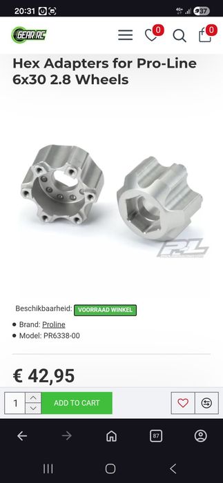 Adaptoare roti automodel Pro-Line