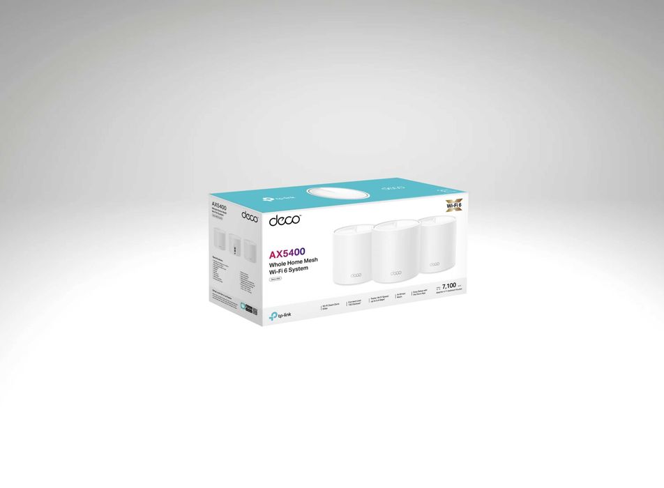 [tp-link] Deco X60[3-pack] AX5400 Whole Home Mesh Wi-Fi 6 System