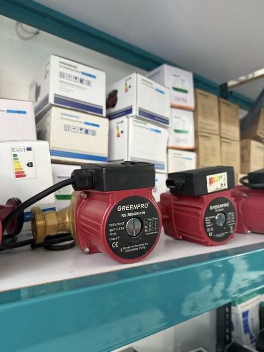 Рециркуляционный насос для отопления бойлер Greenoro RS25/6GB латун