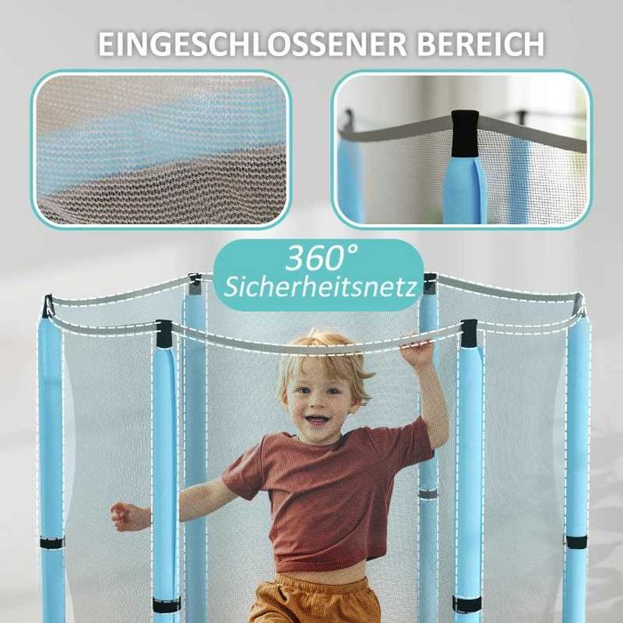 Детски батут AIYAPLAY с предпазна мрежа