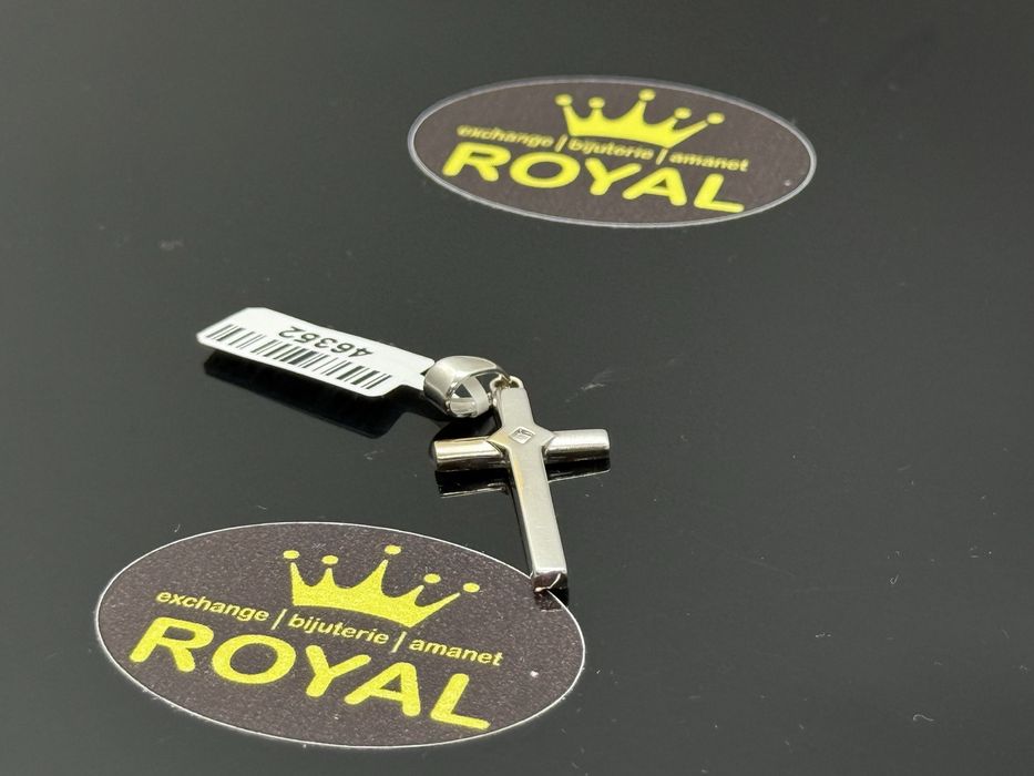 Bijuteria ROYAL : Pandantiv cruce AUR 14K / 1.66 GR