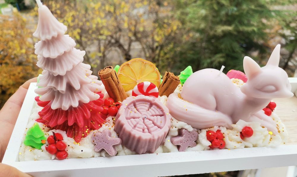 Коледни Сладкиши Свещи