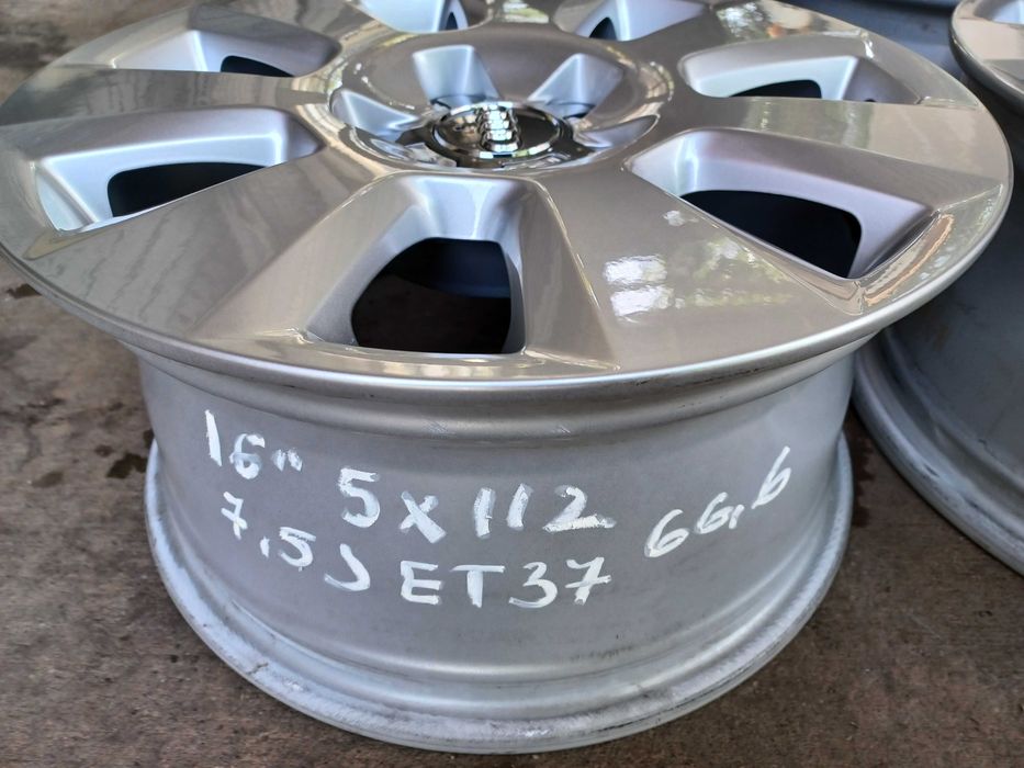 4 бр. оригинални алуминиеви джанти AUDI 16" 5x112 ф66.6, ET37, 7,5J