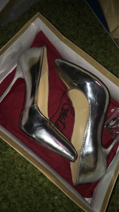 Туфли серебрянные на выпускной