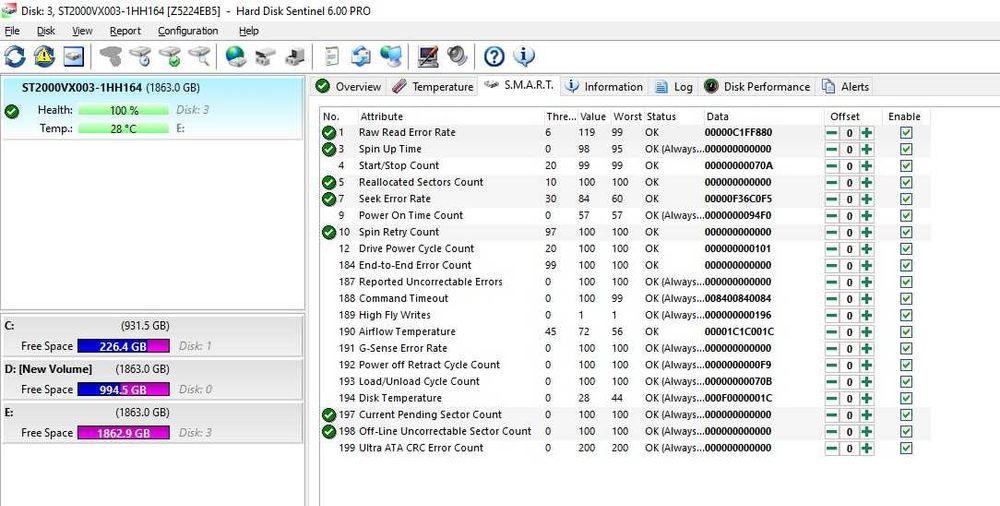 Hard disk desktop Seagate 2TB, 64MB, 5900rpm ST2000VX003
