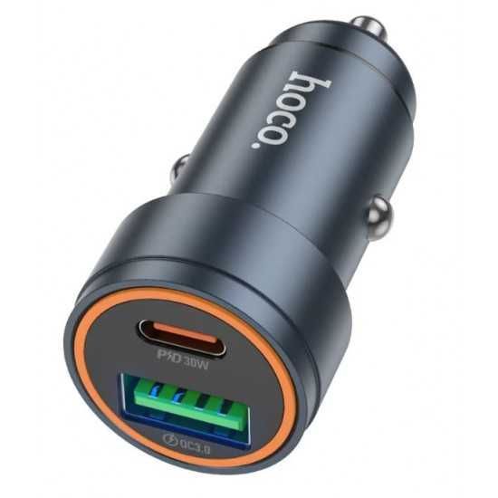 Зарядно за Кола USB Type C PD30W QC30 30W с Кабел Type C към Type C