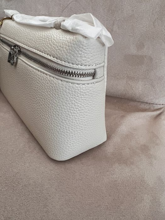 Geantă Loro Piana L19 – alb/ivory, model elegant