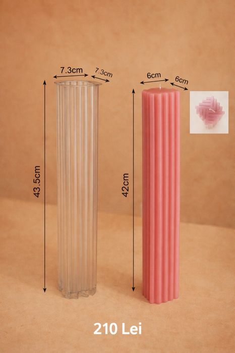 Matrita silicon si acril pentru lumanari decorative, botez si cununie
