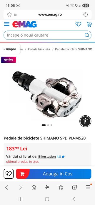 Pedale bicicleta Shimano, Șa, ciclocomp. LICHIDARE STOC!!!uter