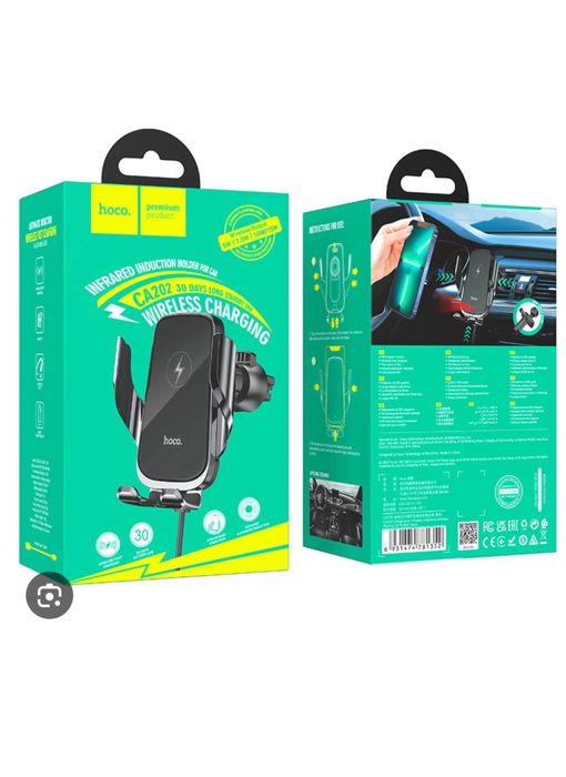 Suport Incarcator Wireless Telefon Hoco Pentru Grila Auto