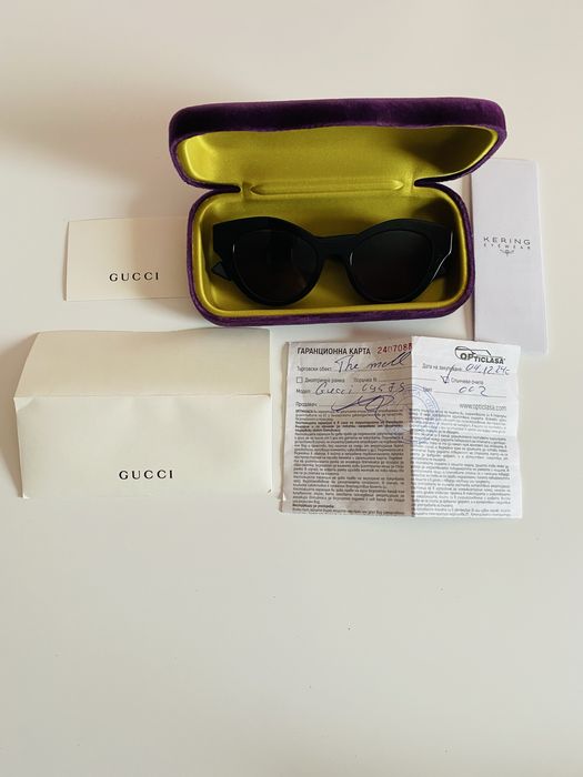 Оригинални дамаки слънчеви очила Gucci made in Italy