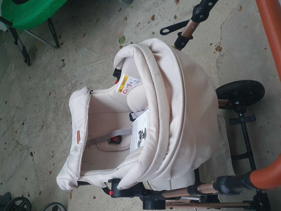 Комбинирана детска количка Moni - Polly 3 в 1, бежова