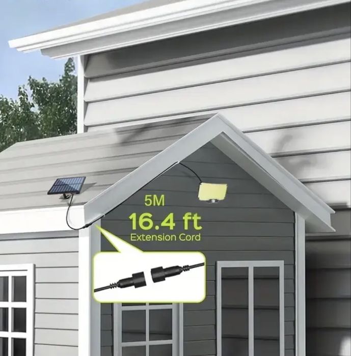 2 Bucăți lampă solară cu senzor de mișcare și telecomandă/ 2 bucăți .