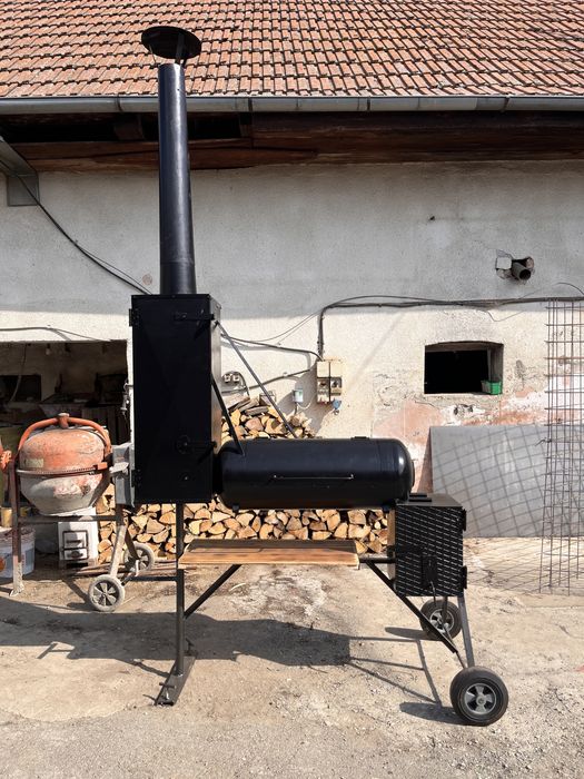SMOKER Profesional artizanal | BBQ | afumătoarea gratar  | 5  GRATARE