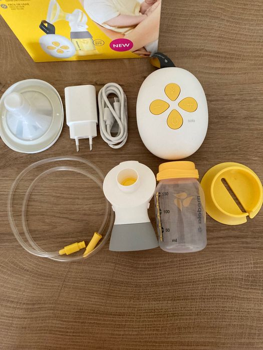 Електрическа помпа за кърма Medela Solo + 2 допълнителни фунии 21 мм