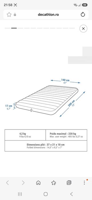 Vând cort Decathlon