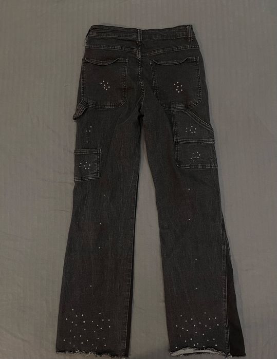 Black flared jeans