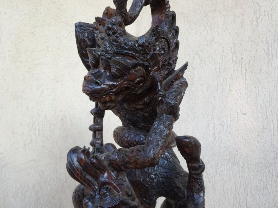 Sculptura in lemn de mahon, Bali, Indonezia - Splendida piesa lucrata