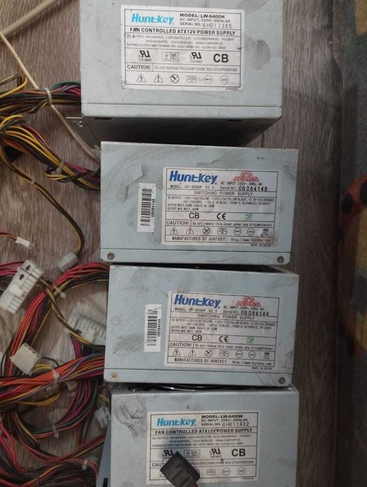 Продаю блоки питания HuntKey 600, 400 watt