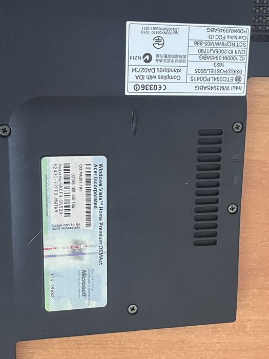 Laptop Acer Aspire 5920
