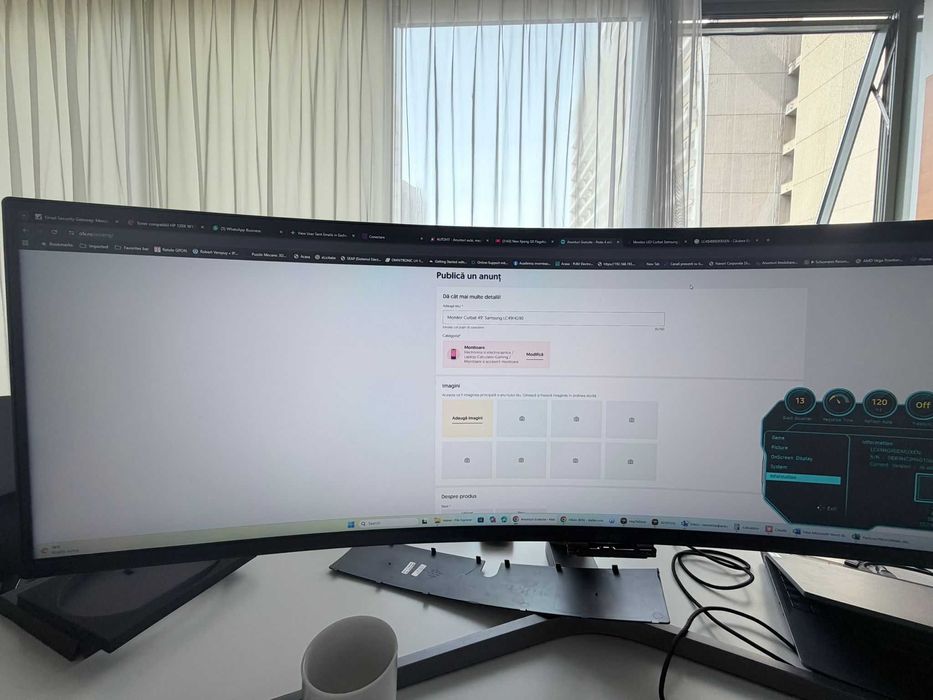 Monitor Gaming Curbat Samsung Odyssey CHG90 (LC49HG90) – 49 inch, 144Hz