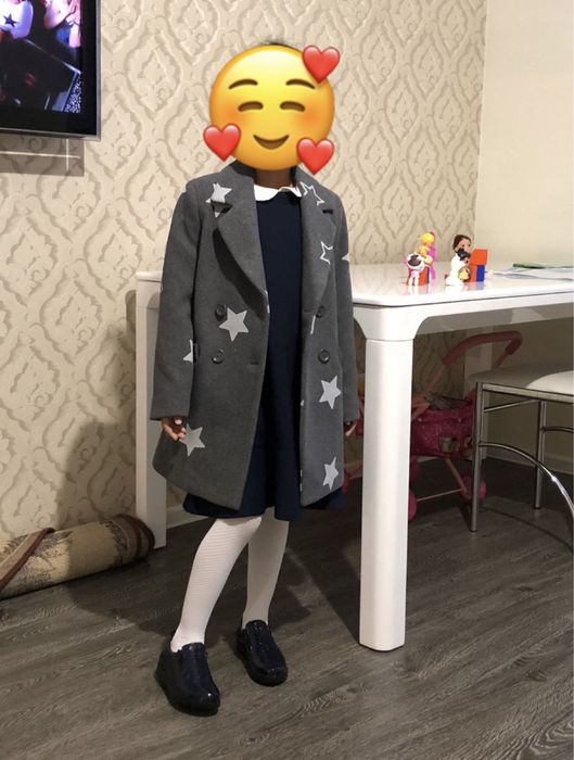 Пальто  для девочки рост 120-130