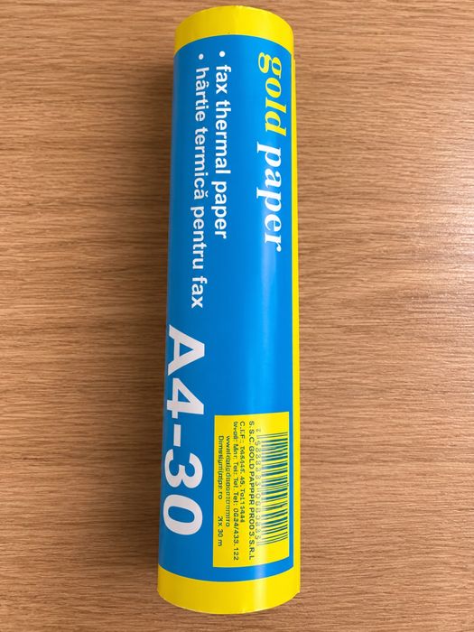 Rola fax 216mm x 30m