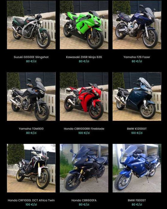 Firma inchiriaza motociclete moto de inchiriat inchiriere motocicleta