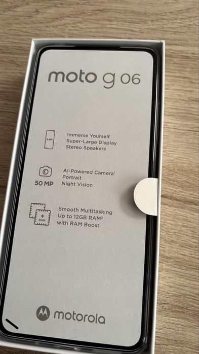 Motorola g 06 чисто нова отворена само за снимките