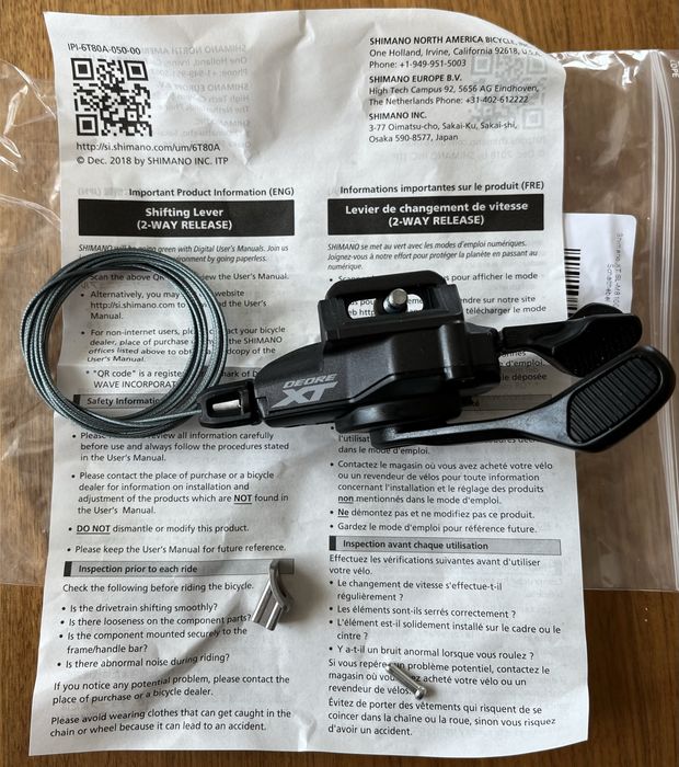 Shimano XT SL-M8100 I-Spec EV 12-speed Дясна команда