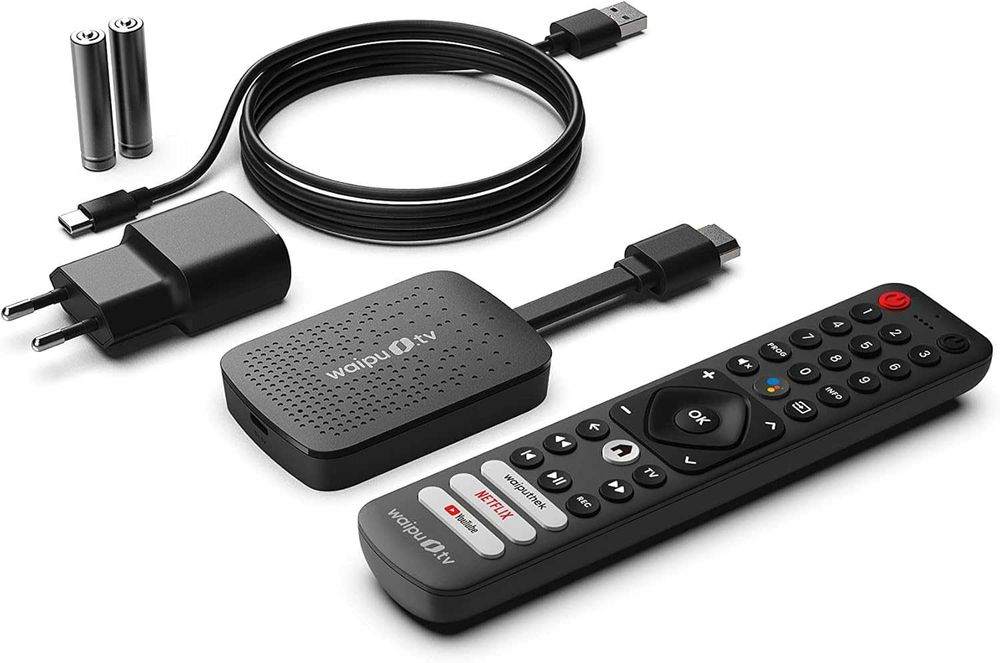 ТВ Стик waipu.tv 4K HDR с дистанционно (Нов)