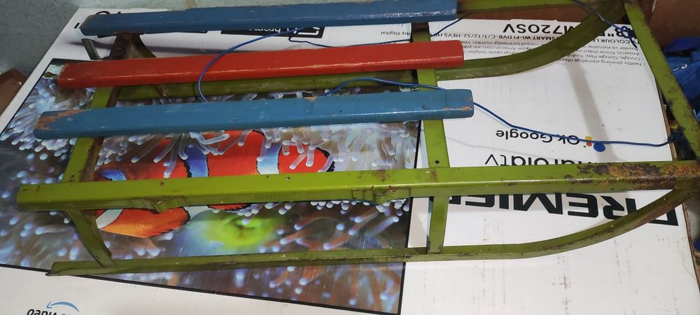 Санки советские металлические крепкие. Большие.