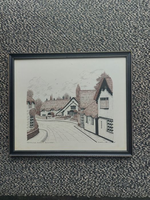 Case la stradă. Tablouri.