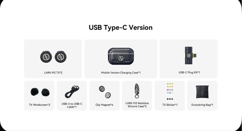 Hollyland Lark m2 type-c. Петличка для андроида и 15/16/17 ios