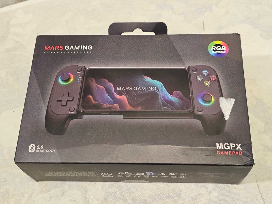 Controller / Gamepad Telescopic Mars Gaming MGPX - Bluetooth 5.0, RGB Rainbow, Android, iOS, PC, Cloud Gaming