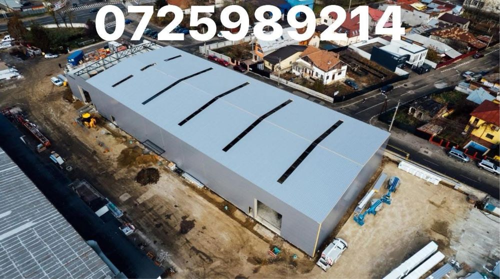 Hale metalice 2000mp uzinat in atelierul abs metal montaj la cheie