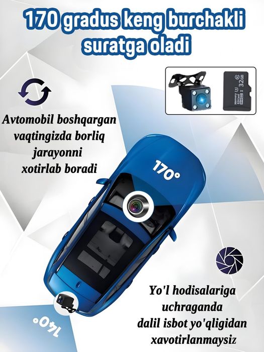 5.5 dyumli HD Sensorli Ekranli Avtomobil Videoregistrator i