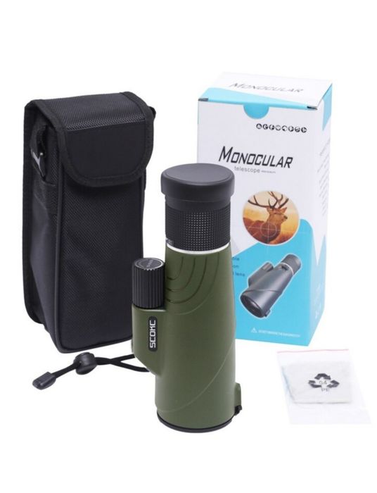 Monoclu zoom SCOKC IPX 10-20x50 BAK4 rezistent la apa, ArmyGreen