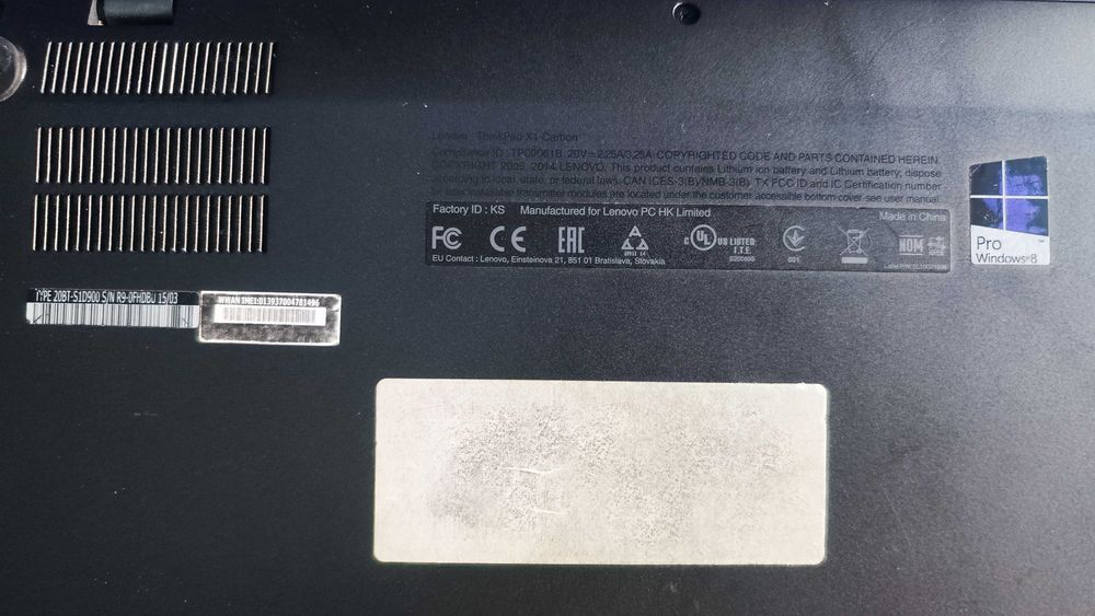 Lenovo Touchpad X1 Carbon Gen 3