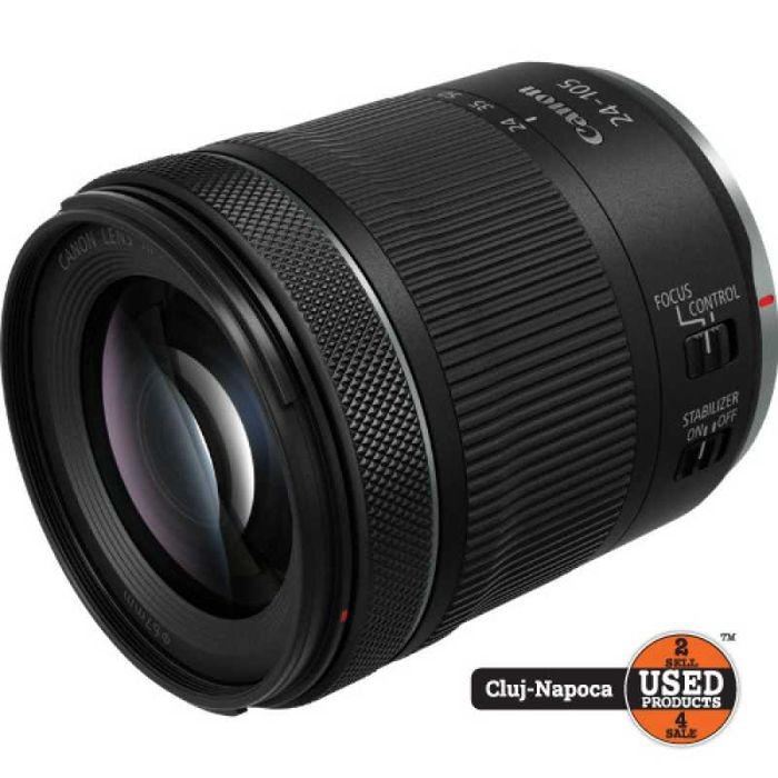Obiectiv foto Canon RF 24-105mm F4-7.1 IS STM, pentru Mirrorless Full-Frame | GARANTIE 12 LUNI | UsedProducts.ro