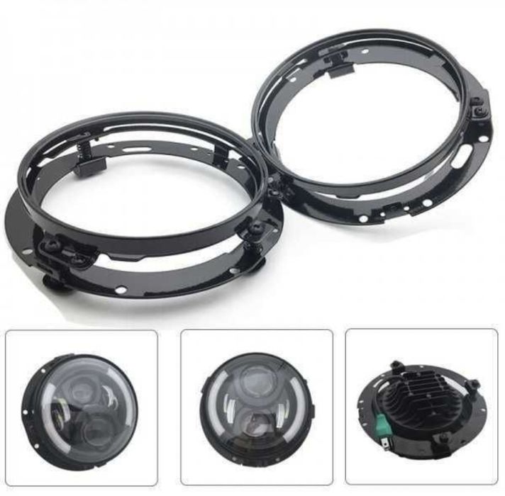 Комплект Монтажни стойки за кръгли LED фарове 7" (инча) Цена за 2бр