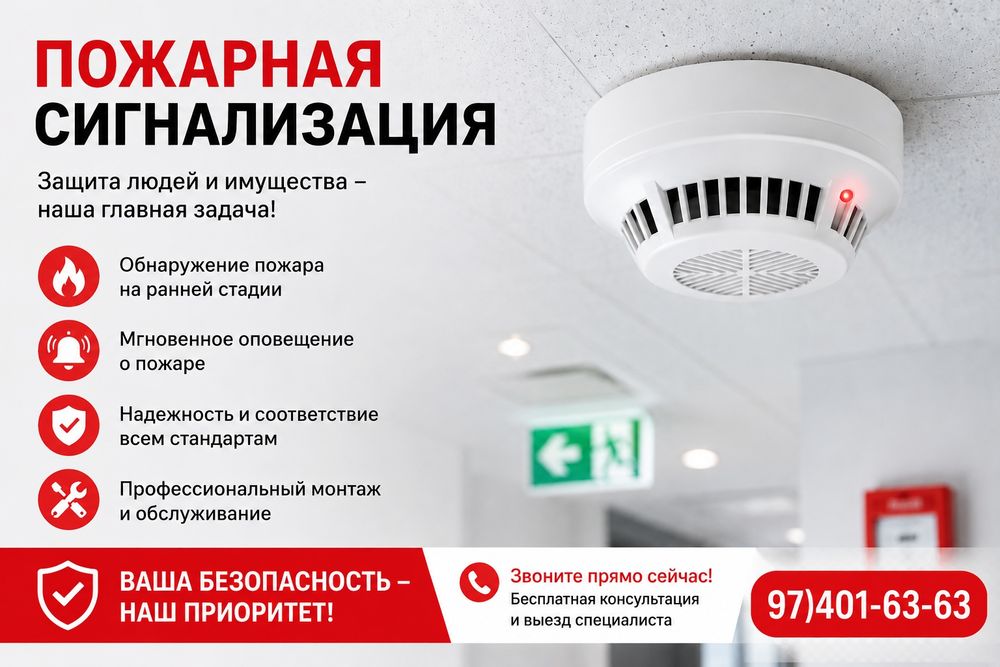 Пожарная сигнализация и пожаратушения