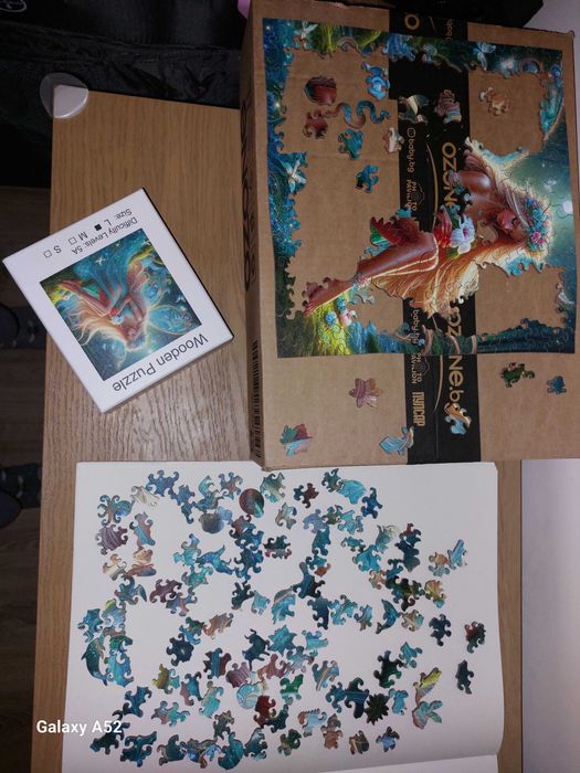 2 броя дървени пъзели с нестандартни парчета