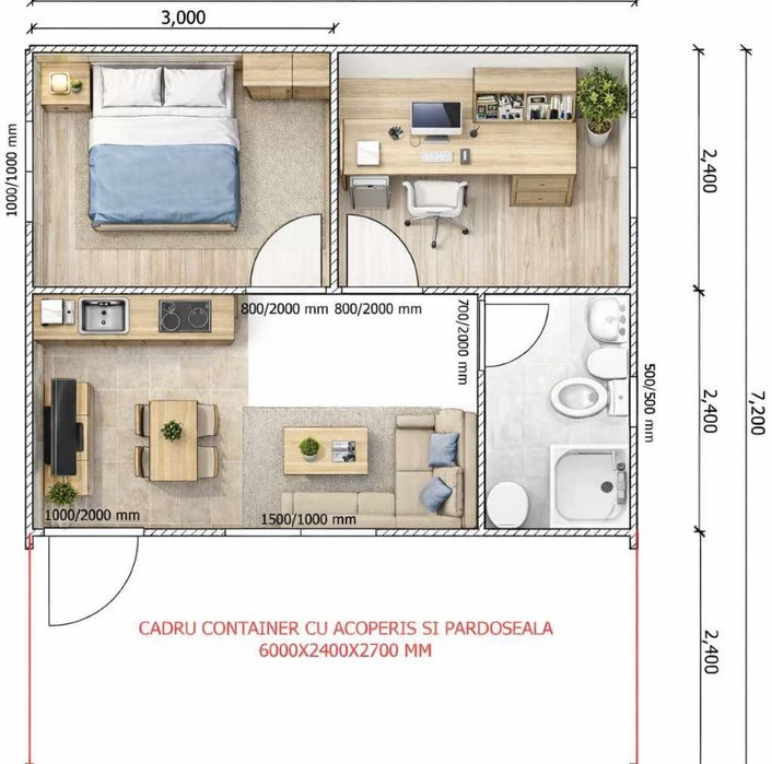 Vand case modulare la cheie accept variante auto
