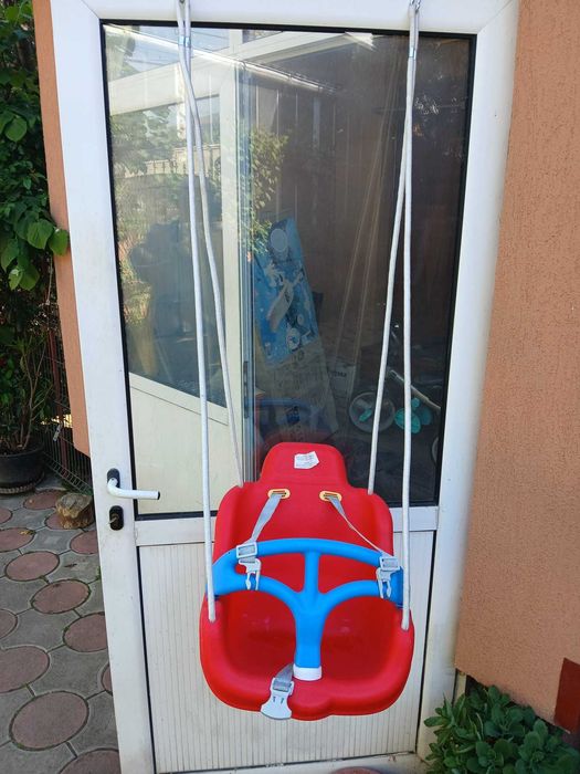 Tobogan si leagan plastic copii - set
